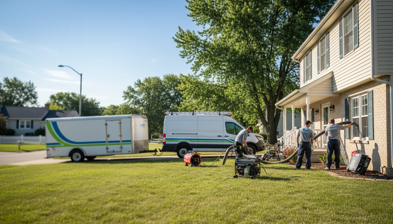 Flooded Basement Restoration And Cleanup With Repair in Fort Wayne, IN near me